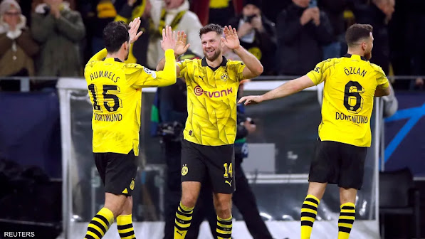 إنجاز لم يتحقق منذ 3 سنوات..دورتموند لربع نهائي دوري الأبطال