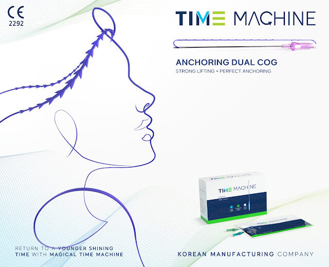 شركة Timemachine Lift Thread الكورية تحصل على براءة اختراع لتصميم خيوط الشد PDO ذات التثبيت المزدوج Anchoring Dual Cog